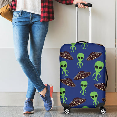 Alien Green UFO Pattern Luggage Cover Protector