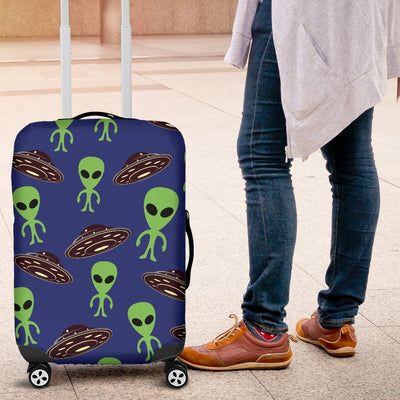 Alien Green UFO Pattern Luggage Cover Protector