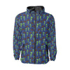 Alien Green UFO Pattern Men Windbreaker Jacket-JTAMIGO.COM