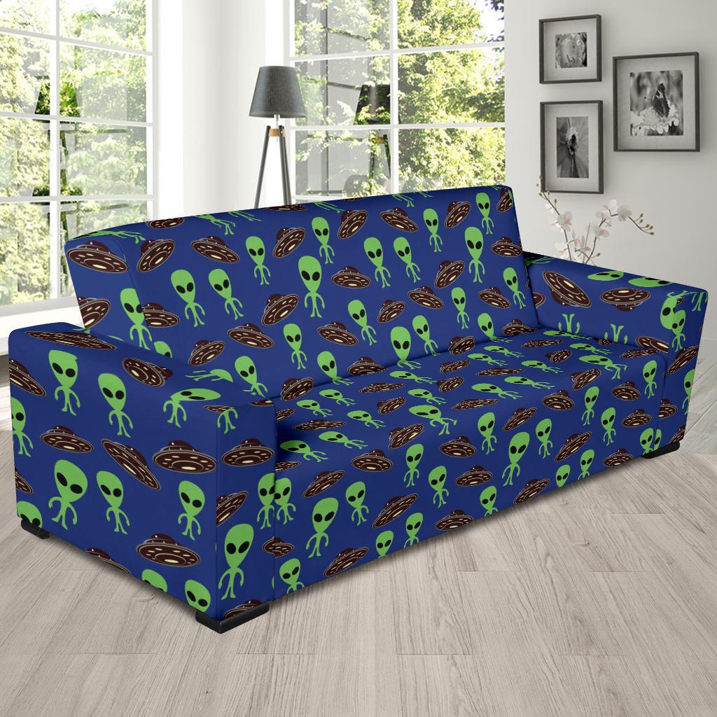 Alien Green UFO Pattern Sofa Slipcover-JTAMIGO.COM