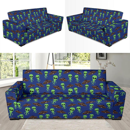 Alien Green UFO Pattern Sofa Slipcover-JTAMIGO.COM