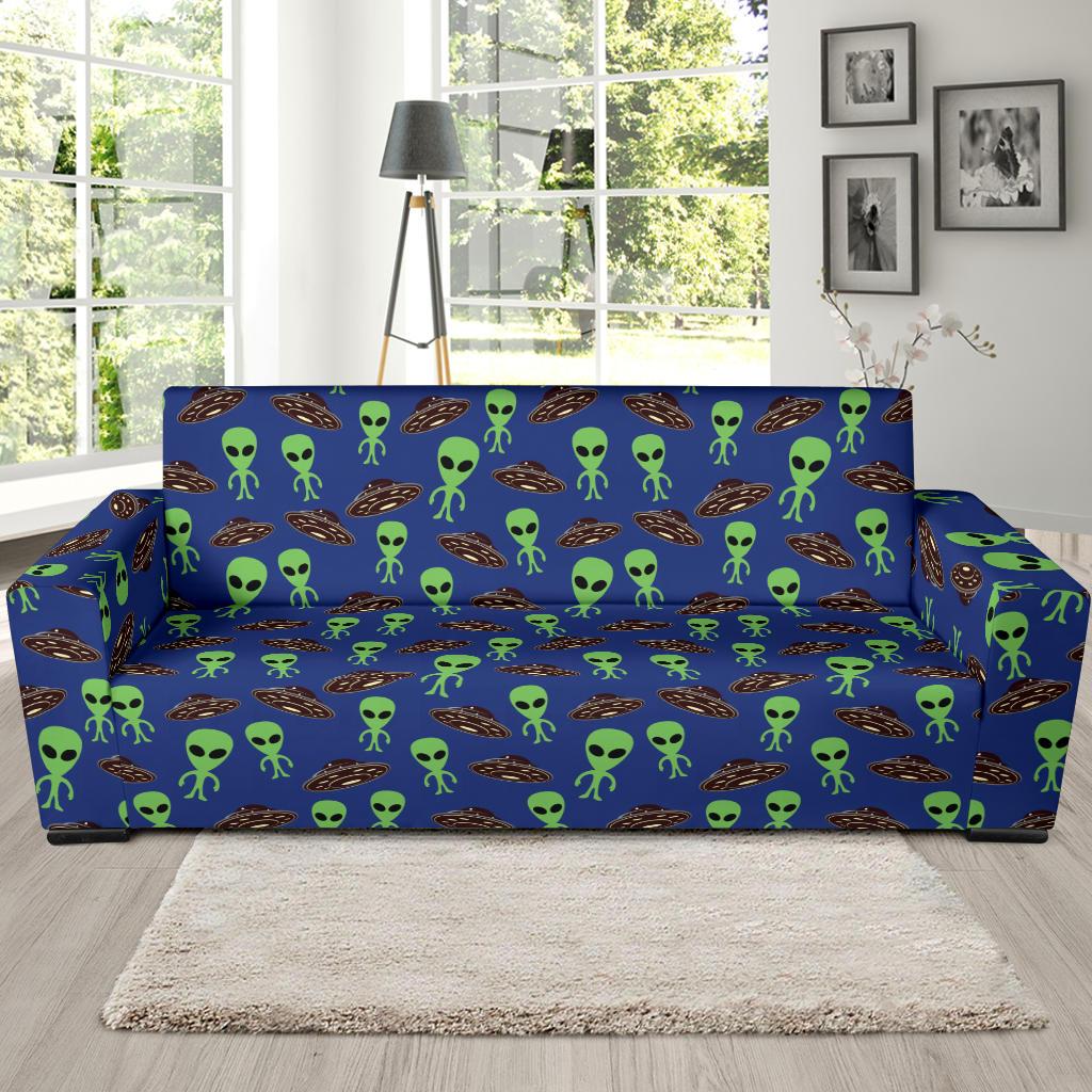 Alien Green UFO Pattern Sofa Slipcover-JTAMIGO.COM