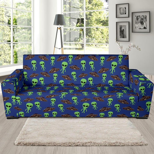 Alien Green UFO Pattern Sofa Slipcover-JTAMIGO.COM