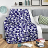 Alien Head Extraterrestrial Fleece Blanket