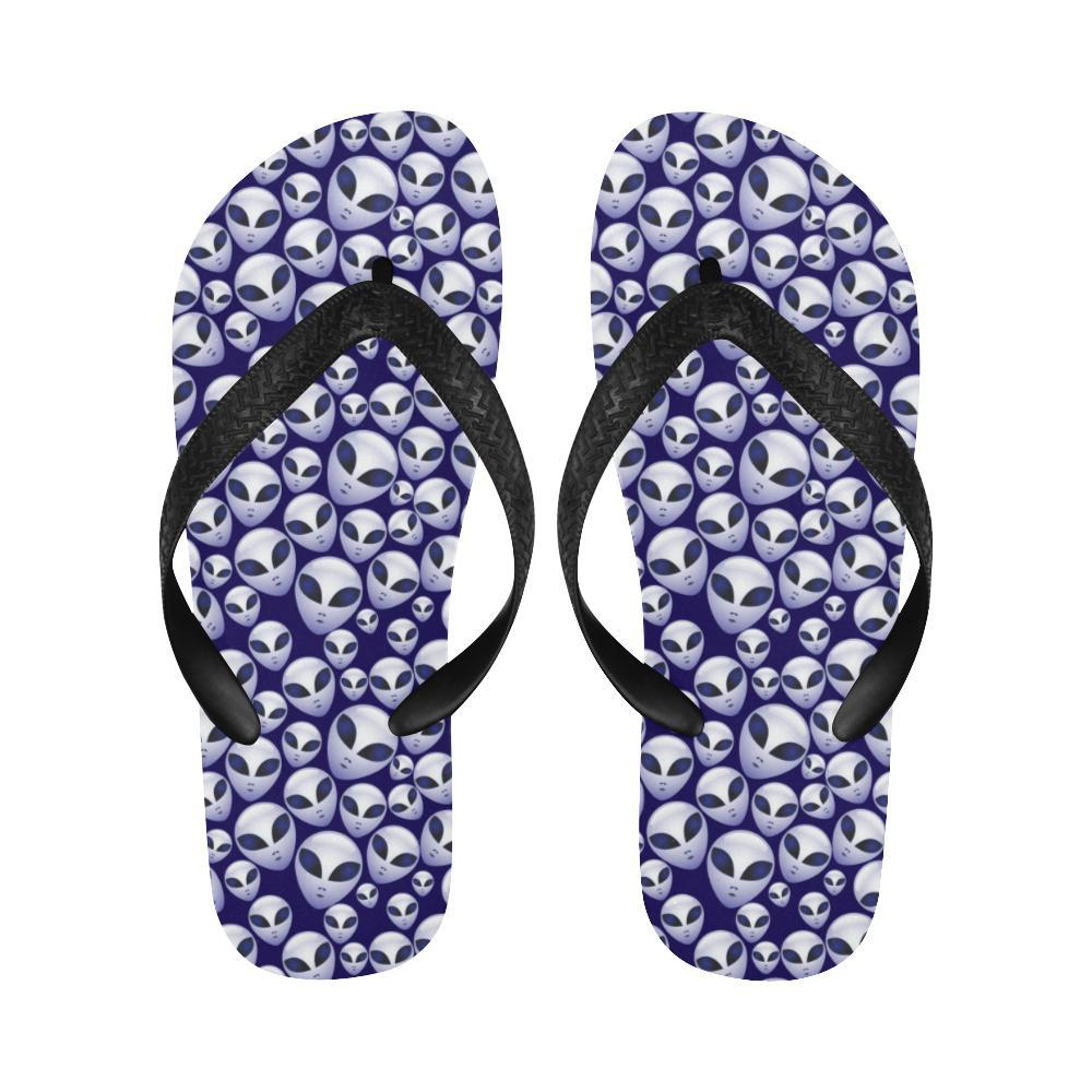 Alien Head Extraterrestrial Flip Flops-JTAMIGO.COM