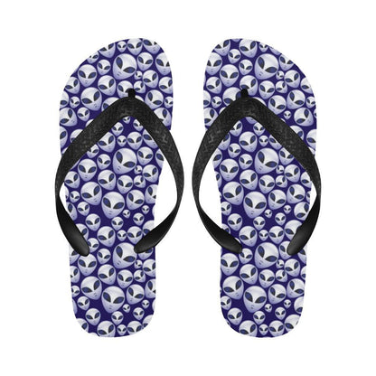 Alien Head Extraterrestrial Flip Flops-JTAMIGO.COM