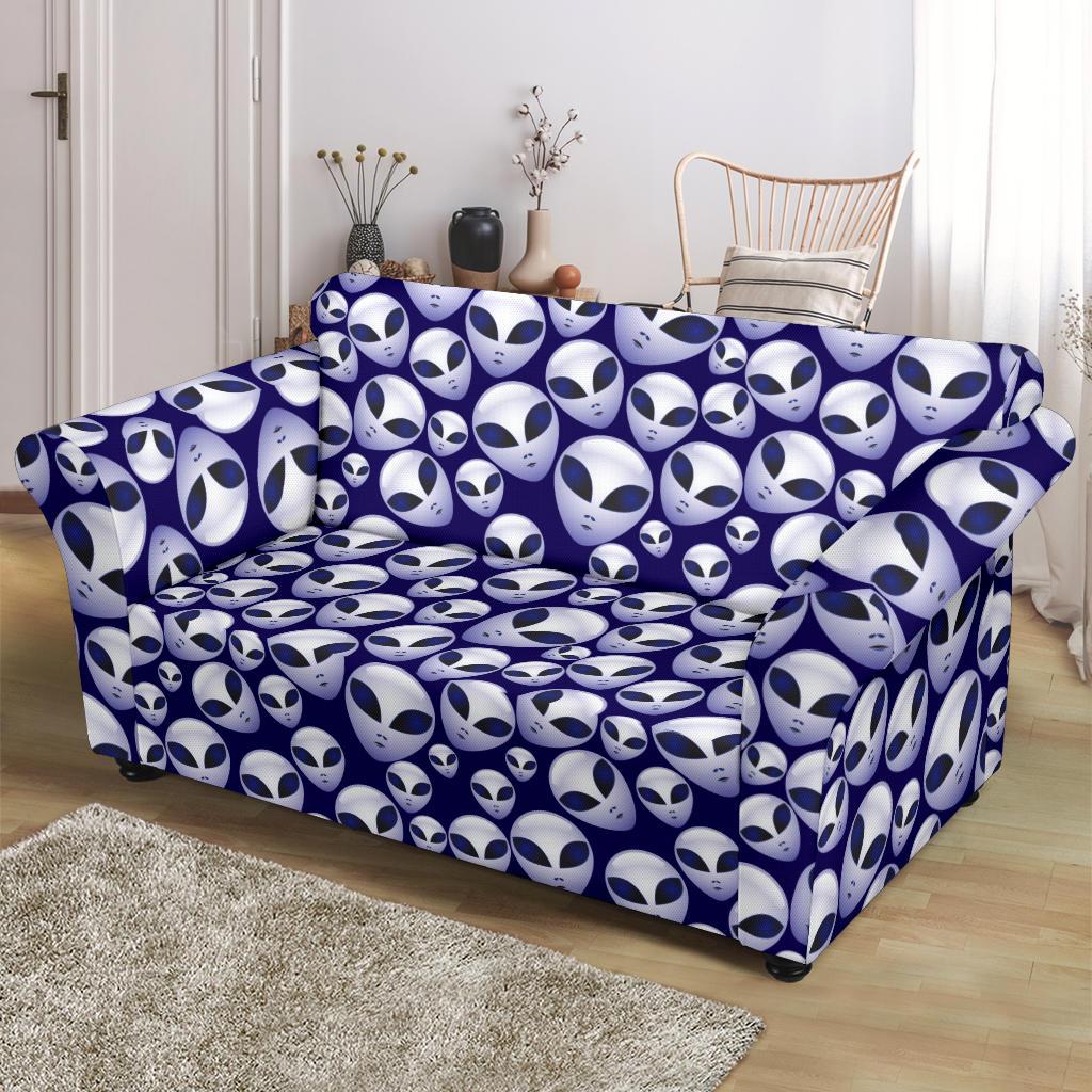 Alien Head Extraterrestrial Loveseat Slipcover-JTAMIGO.COM