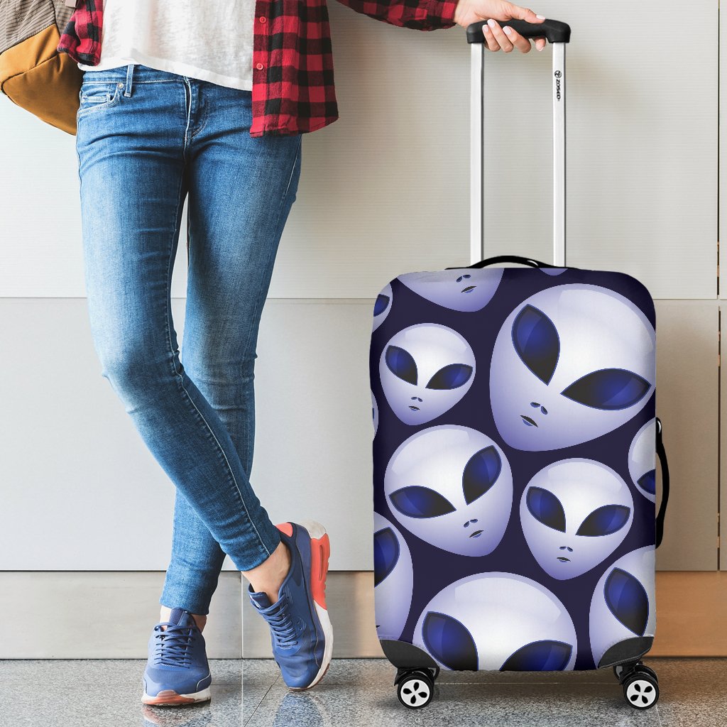 Alien Head Extraterrestrial Luggage Cover Protector
