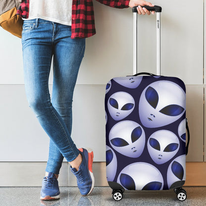 Alien Head Extraterrestrial Luggage Cover Protector