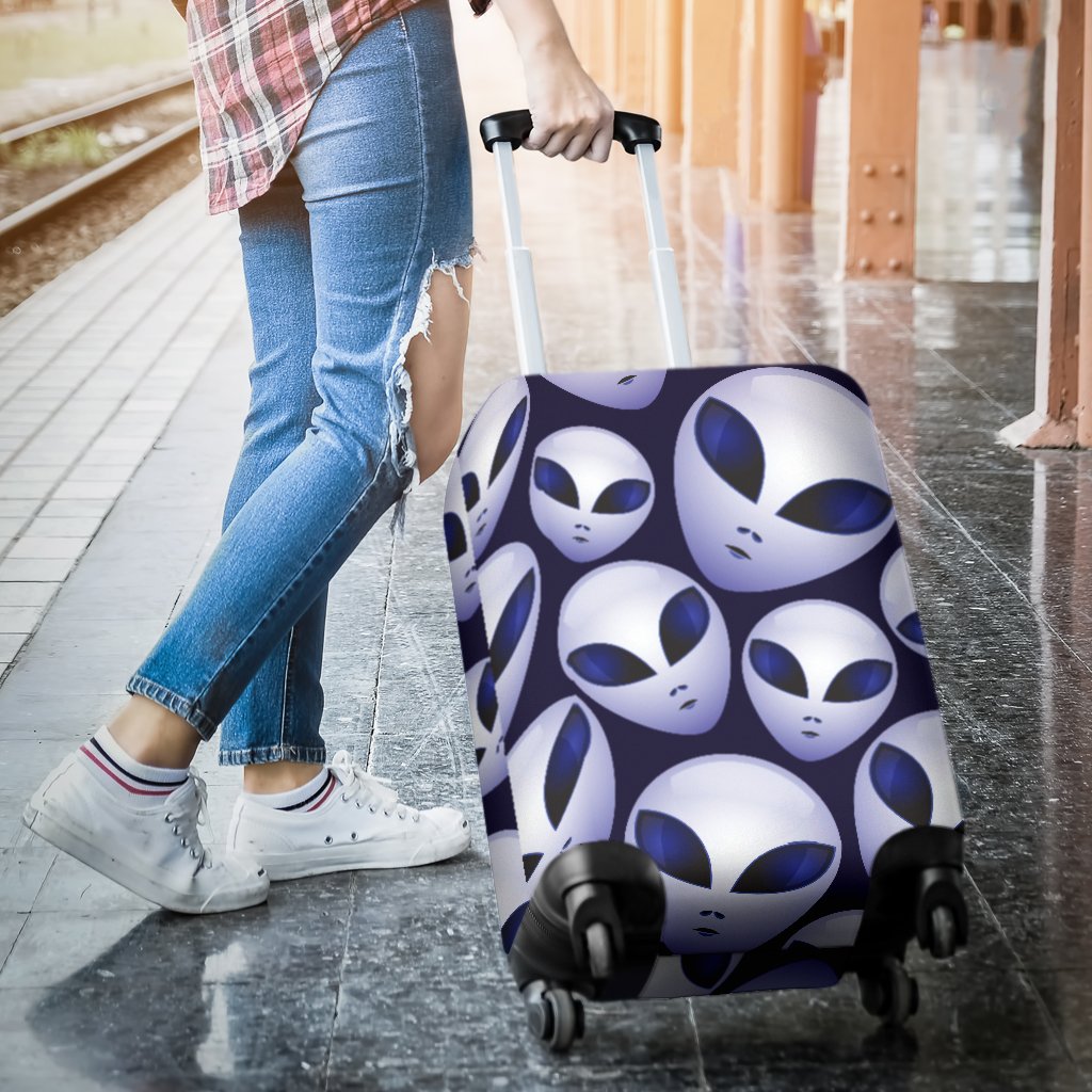 Alien Head Extraterrestrial Luggage Cover Protector