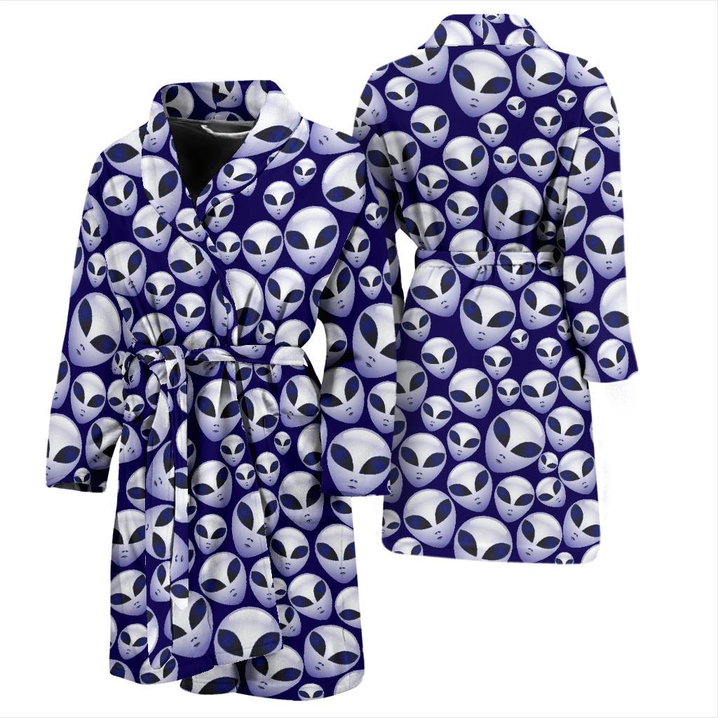 Alien Head Extraterrestrial Men Bath Robe-JTAMIGO.COM