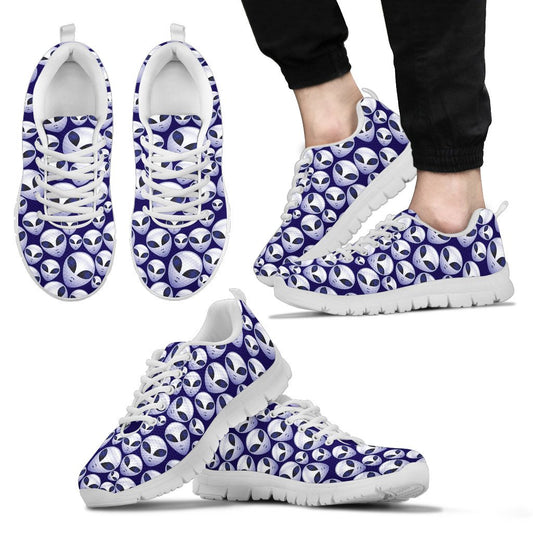 Alien Head Extraterrestrial Men Sneakers Shoes