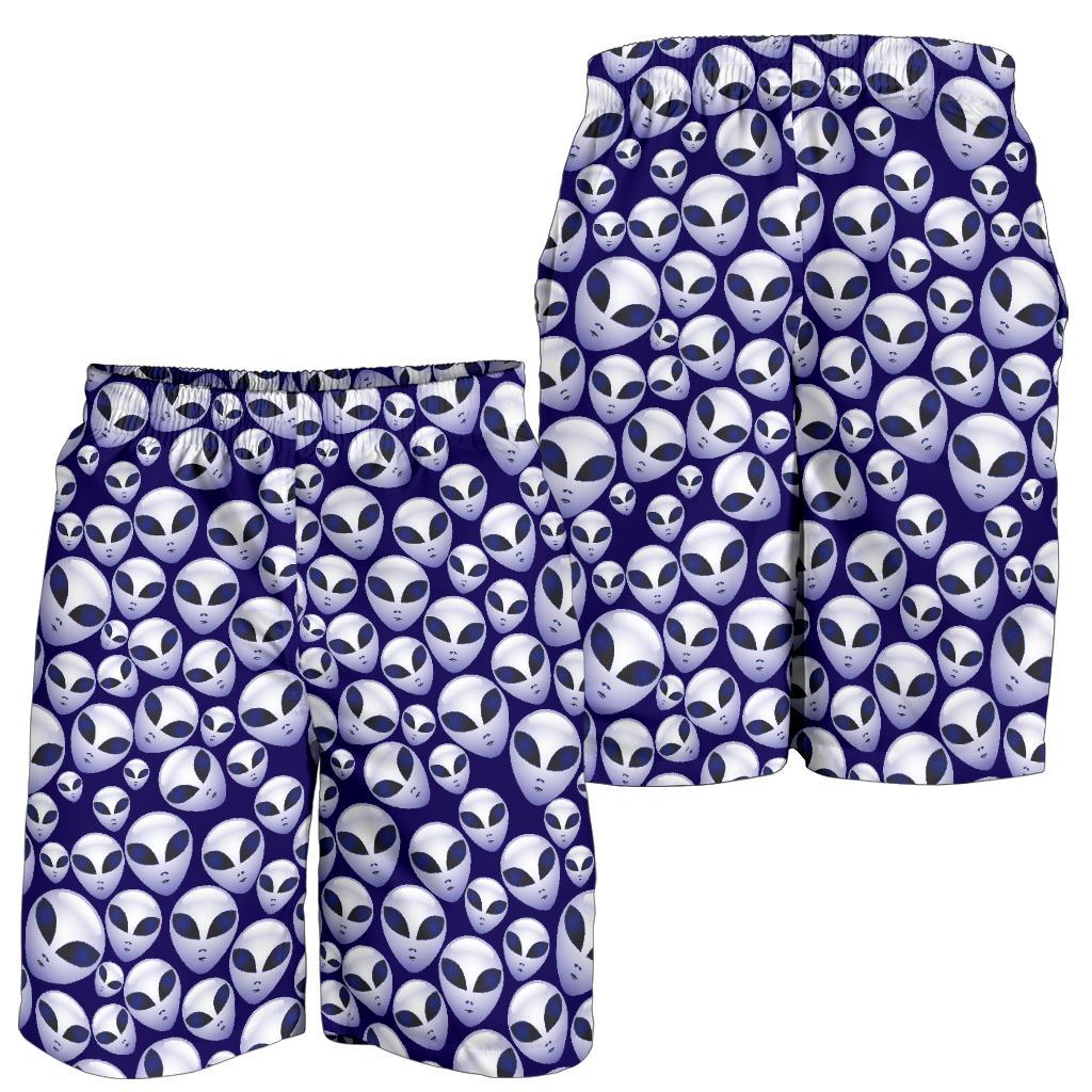 Alien Head Extraterrestrial Mens Shorts-JTAMIGO.COM