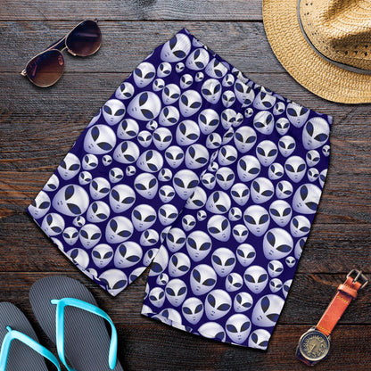 Alien Head Extraterrestrial Mens Shorts-JTAMIGO.COM