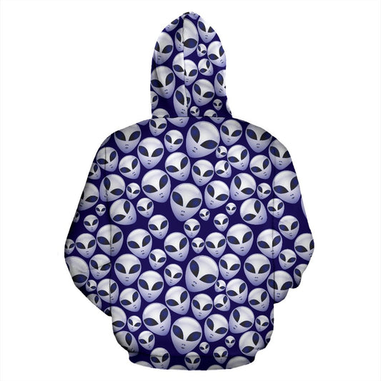 Alien Head Extraterrestrial Pullover Hoodie