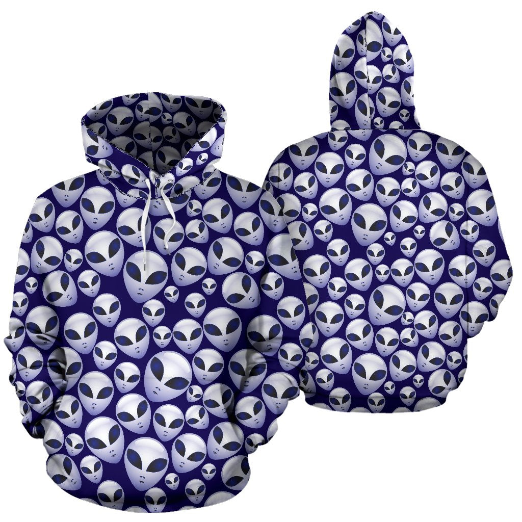 Alien Head Extraterrestrial Pullover Hoodie