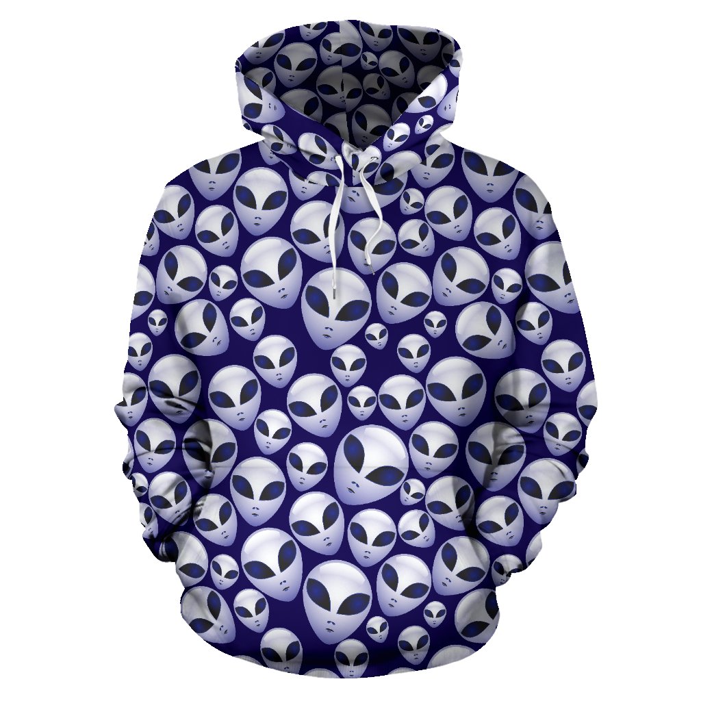 Alien Head Extraterrestrial Pullover Hoodie