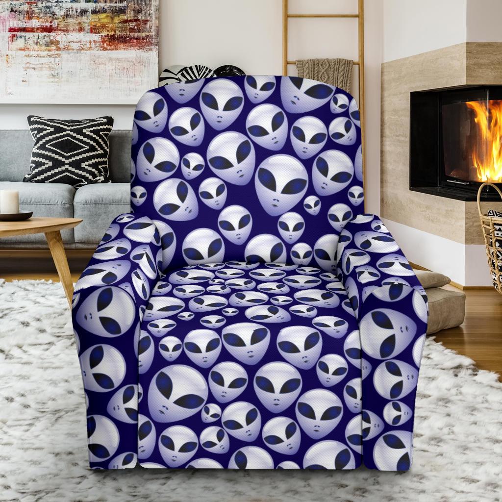 Alien Head Extraterrestrial Single Sofa Slipcover -JTAMIGO.COM