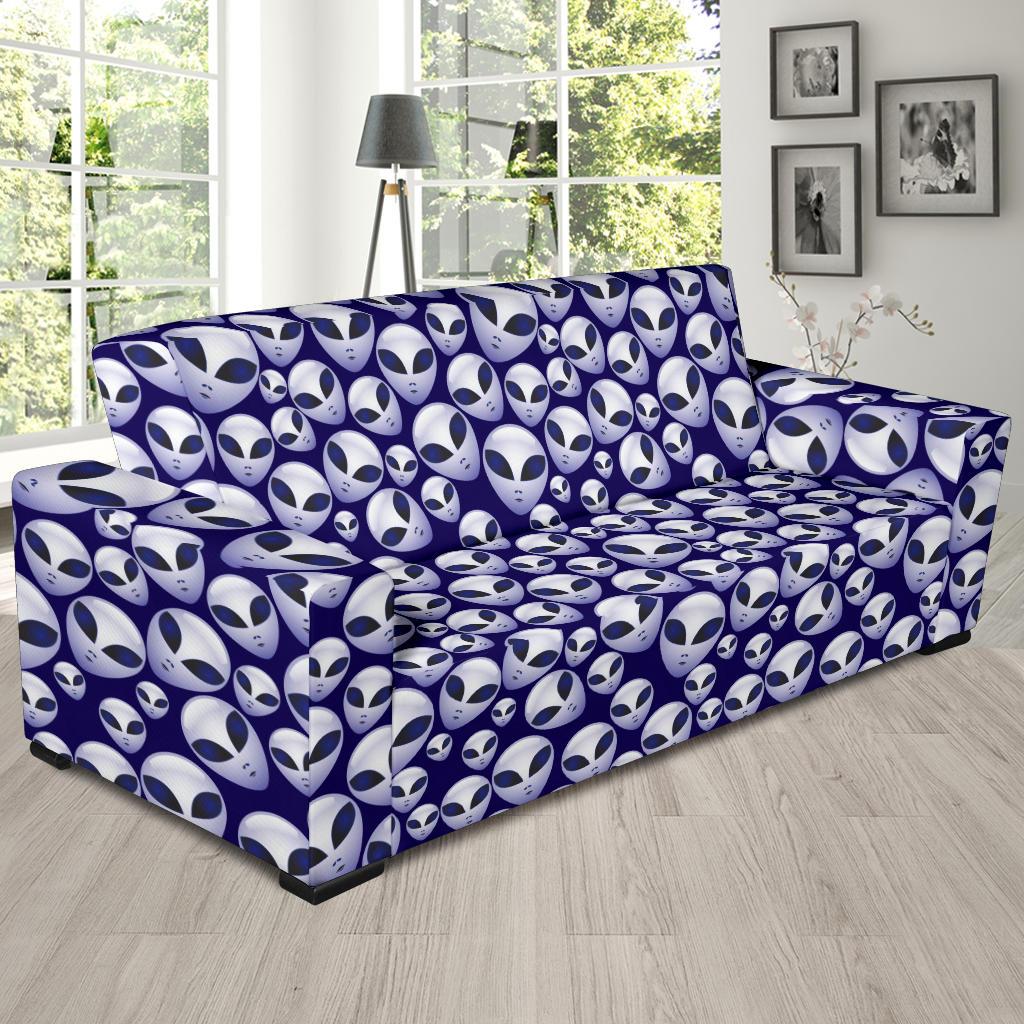 Alien Head Extraterrestrial Sofa Slipcover-JTAMIGO.COM