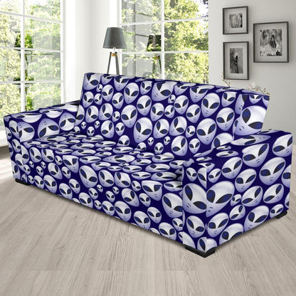 Alien Head Extraterrestrial Sofa Slipcover-JTAMIGO.COM