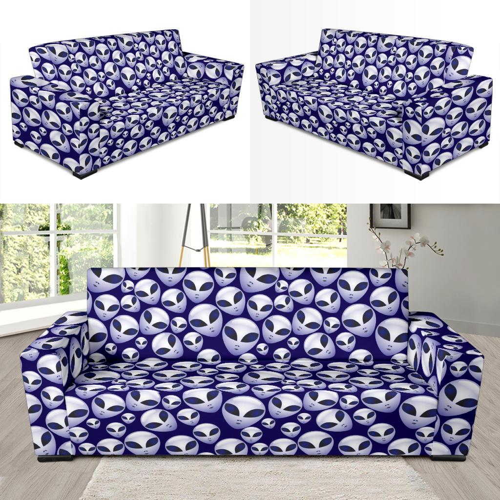Alien Head Extraterrestrial Sofa Slipcover-JTAMIGO.COM