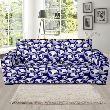 Alien Head Extraterrestrial Sofa Slipcover-JTAMIGO.COM