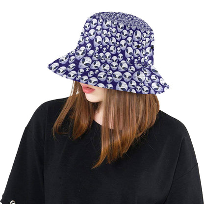 Alien Head Extraterrestrial Unisex Bucket Hat