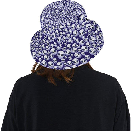 Alien Head Extraterrestrial Unisex Bucket Hat
