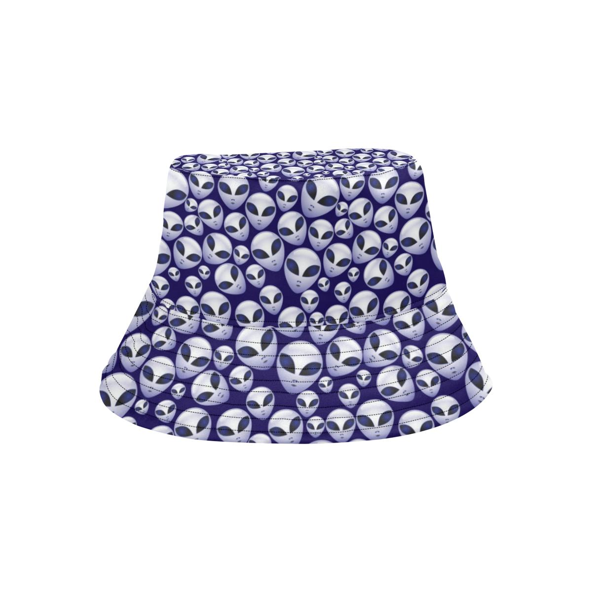 Alien Head Extraterrestrial Unisex Bucket Hat