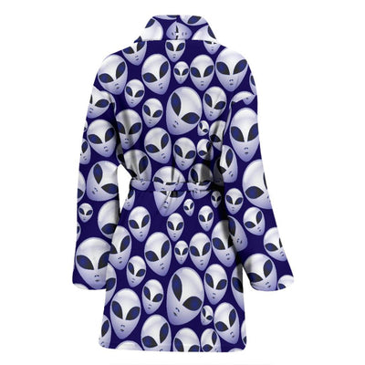 Alien Head Extraterrestrial Women Bath Robe-JTAMIGO.COM