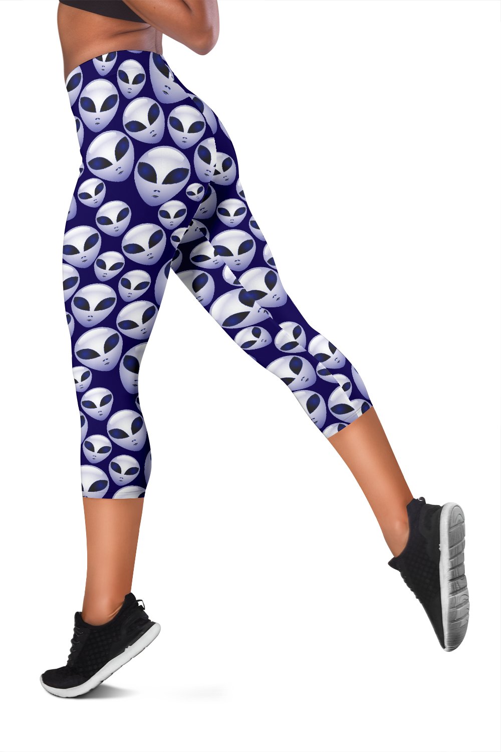 Alien Head Extraterrestrial Women Capris