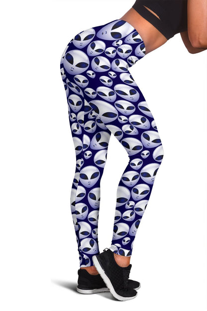 Alien Head Extraterrestrial Women Leggings