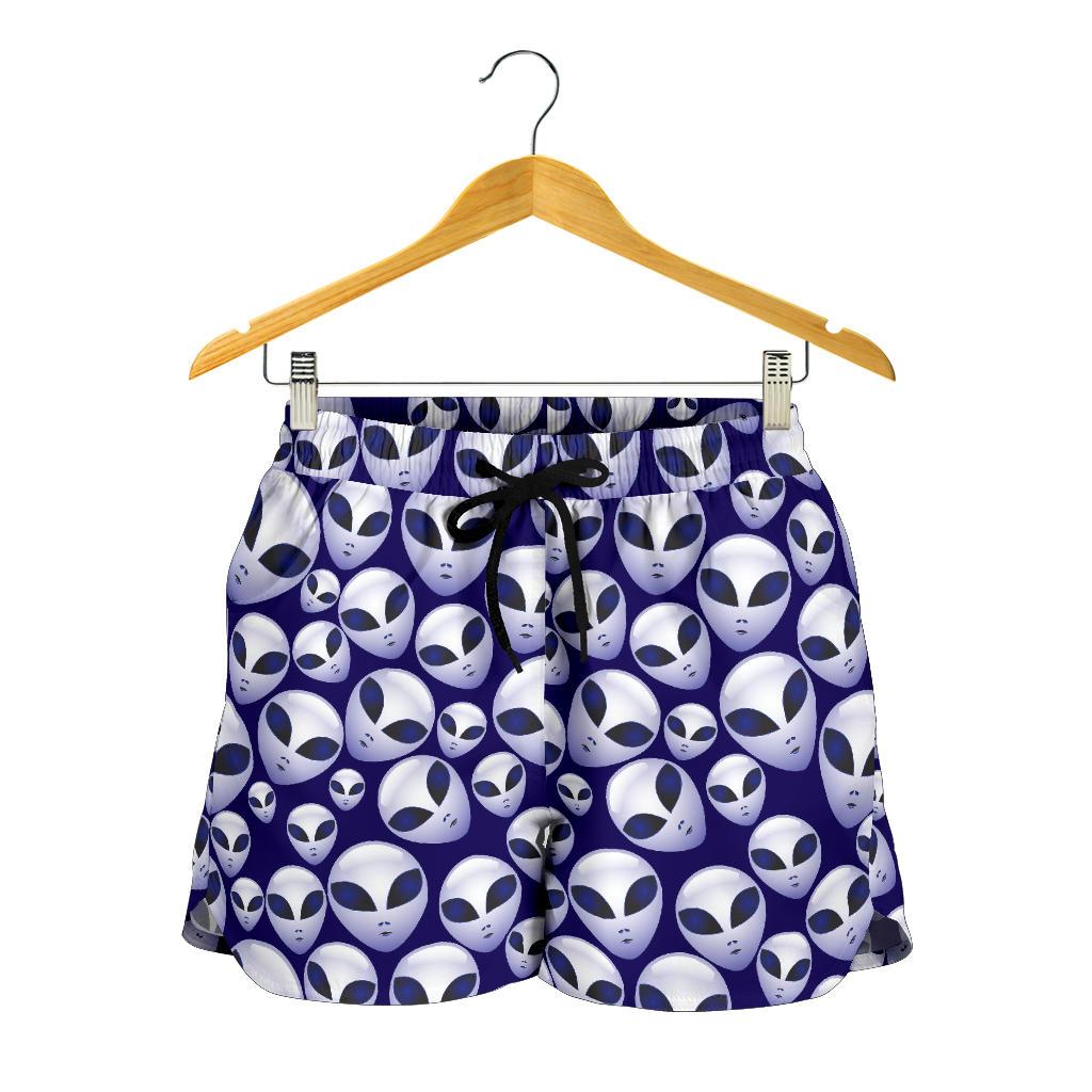 Alien Head Extraterrestrial Women Shorts-JTAMIGO.COM