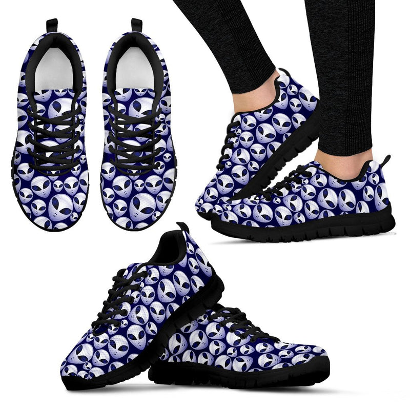 Alien Head Extraterrestrial Women Sneakers Shoes