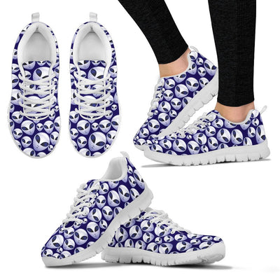 Alien Head Extraterrestrial Women Sneakers Shoes