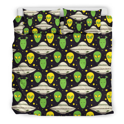 Alien UFO Pattern Duvet Cover Bedding Set