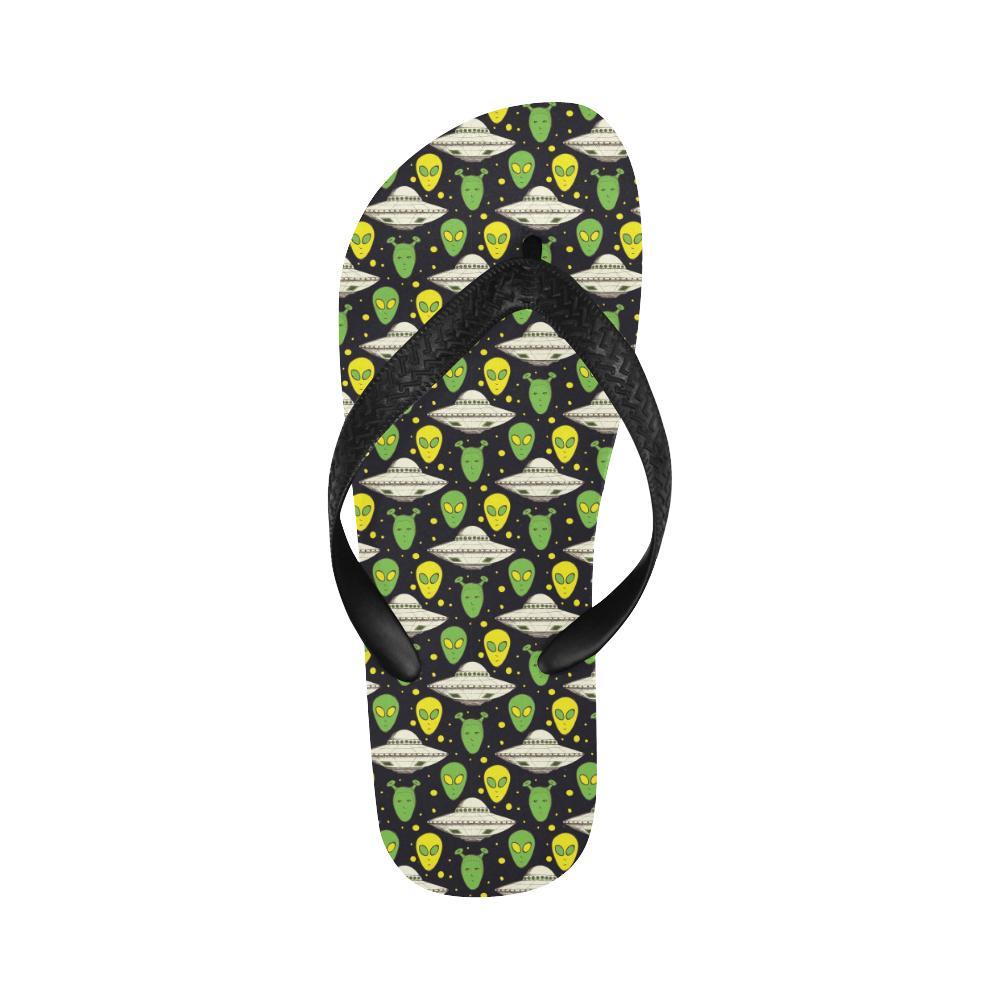 Alien UFO Pattern Flip Flops-JTAMIGO.COM