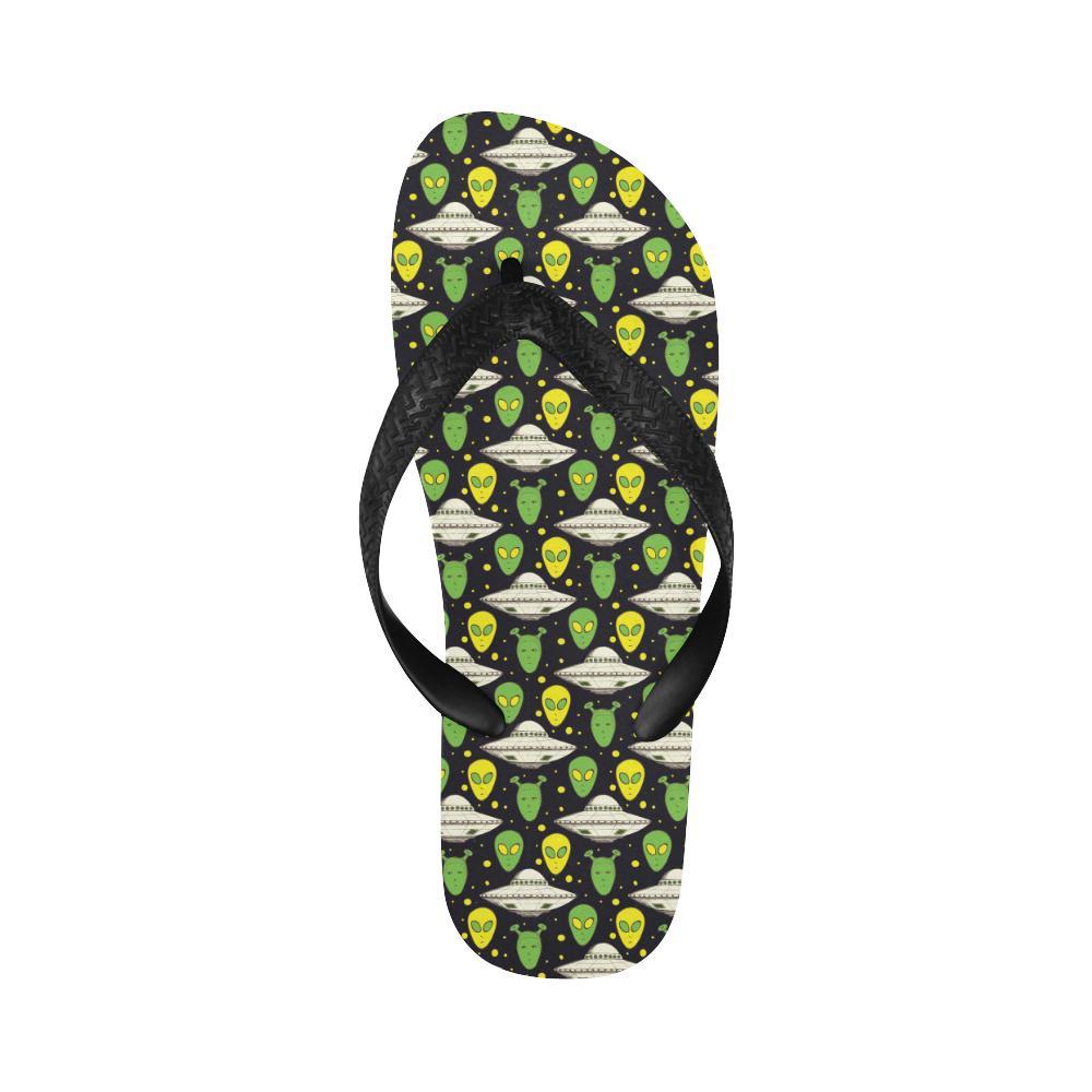 Alien UFO Pattern Flip Flops-JTAMIGO.COM