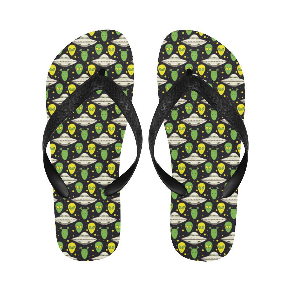 Alien UFO Pattern Flip Flops-JTAMIGO.COM