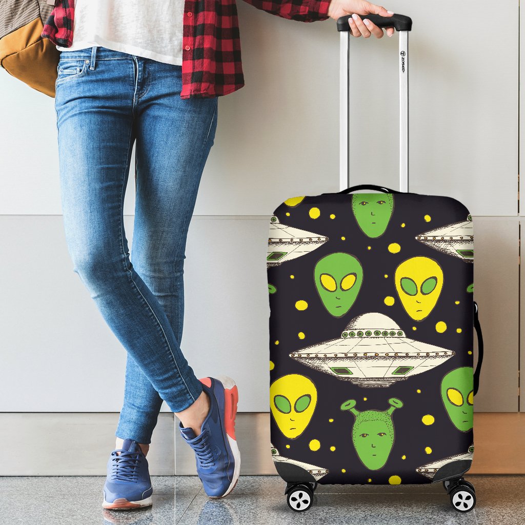 Alien UFO Pattern Luggage Cover Protector