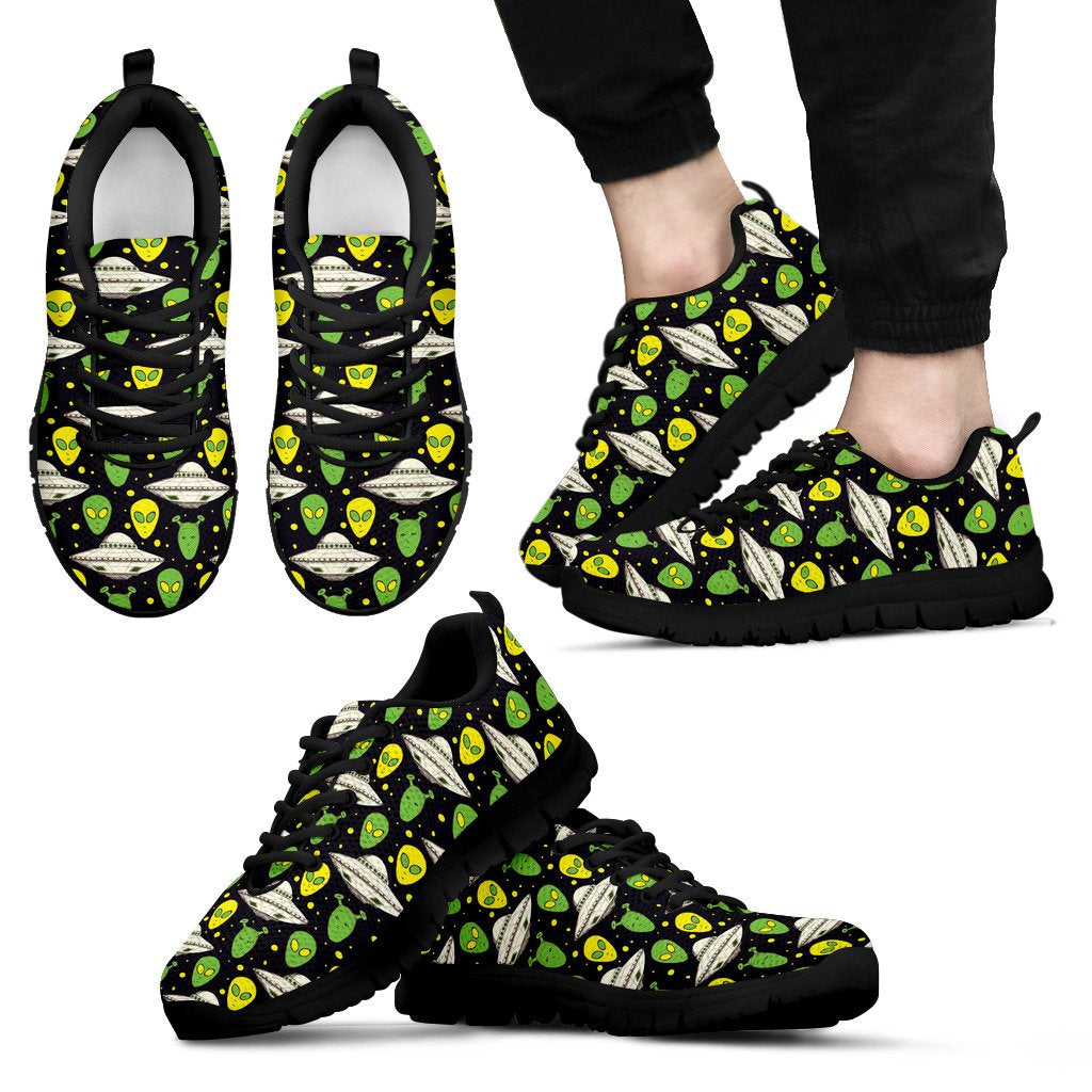 Alien UFO Pattern Men Sneakers Shoes