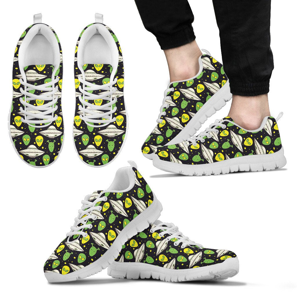 Alien UFO Pattern Men Sneakers Shoes