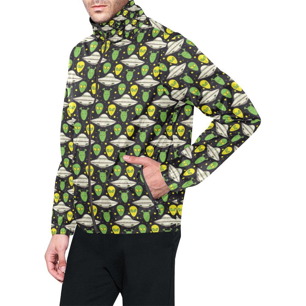 Alien UFO Pattern Men Windbreaker Jacket-JTAMIGO.COM