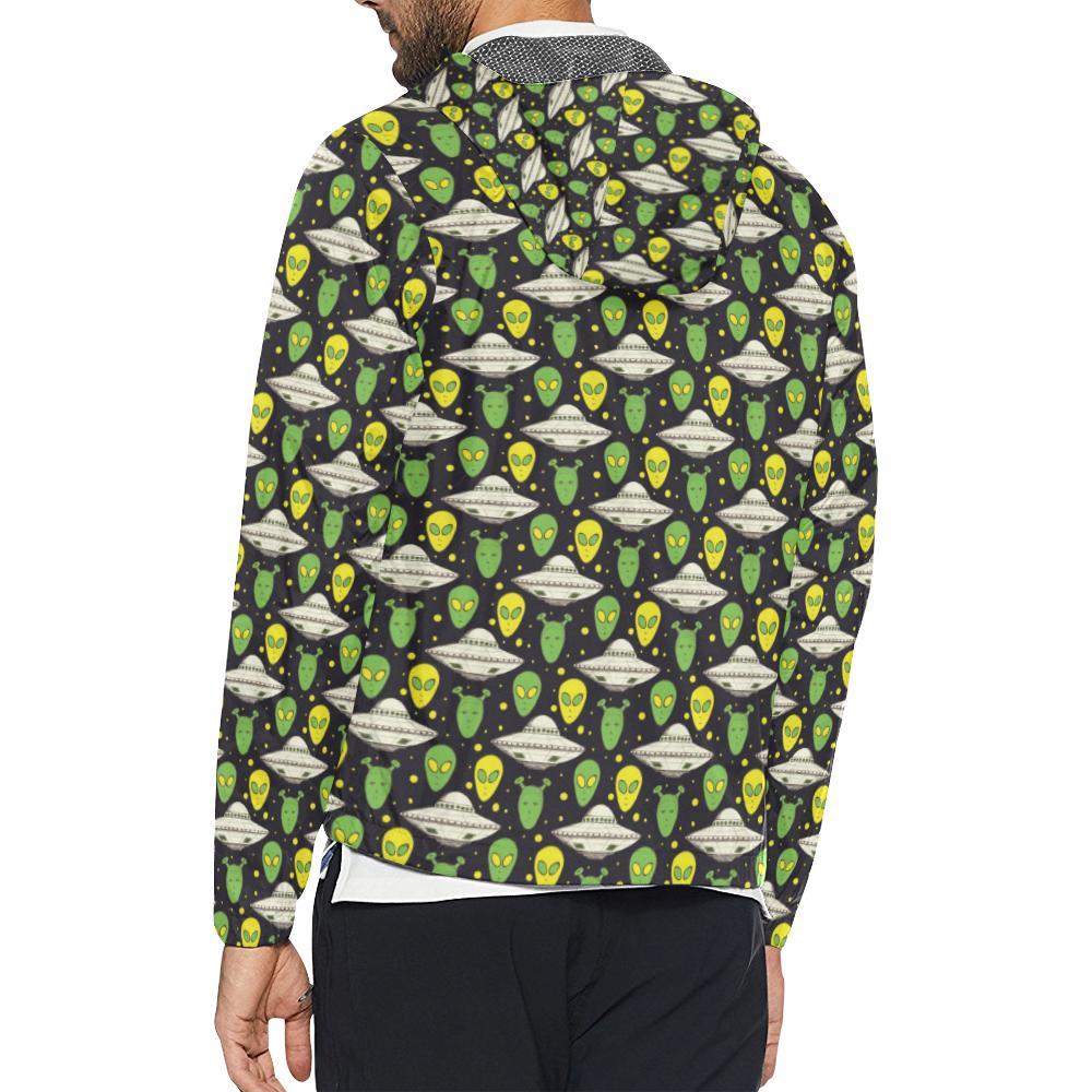 Alien UFO Pattern Men Windbreaker Jacket-JTAMIGO.COM