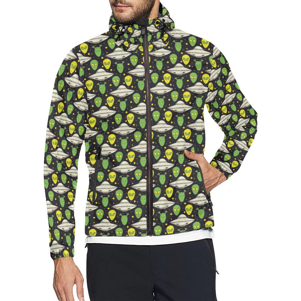 Alien UFO Pattern Men Windbreaker Jacket-JTAMIGO.COM