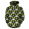 Alien UFO Pattern Pullover Hoodie