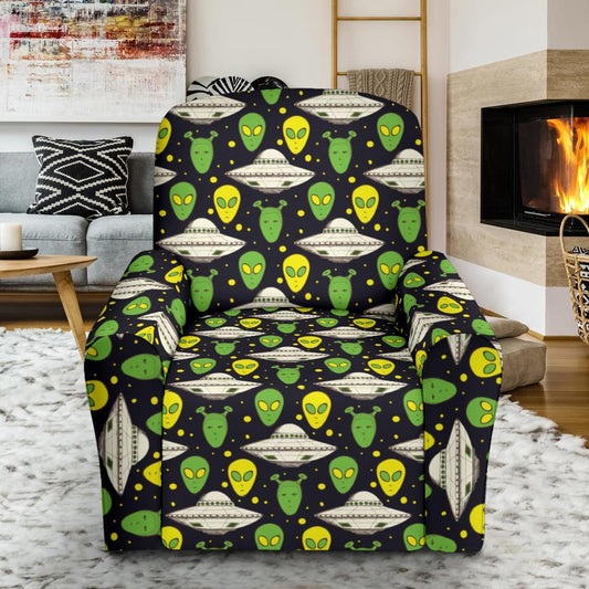 Alien UFO Pattern Single Sofa Slipcover -JTAMIGO.COM
