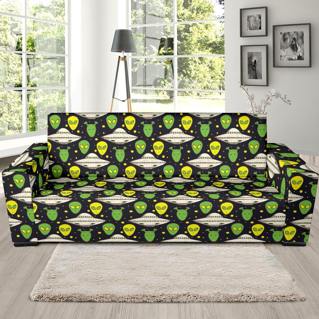 Alien UFO Pattern Sofa Slipcover-JTAMIGO.COM