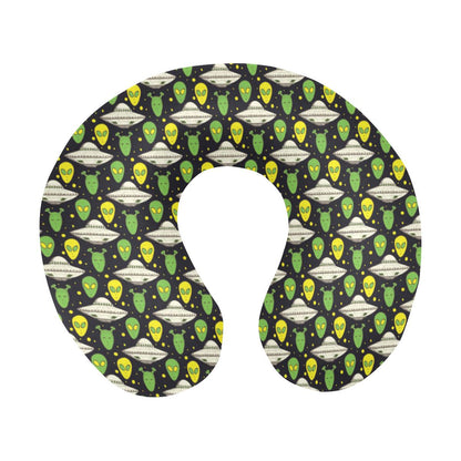 Alien UFO Pattern U-Shaped Travel Neck Pillow-JTAMIGO.COM