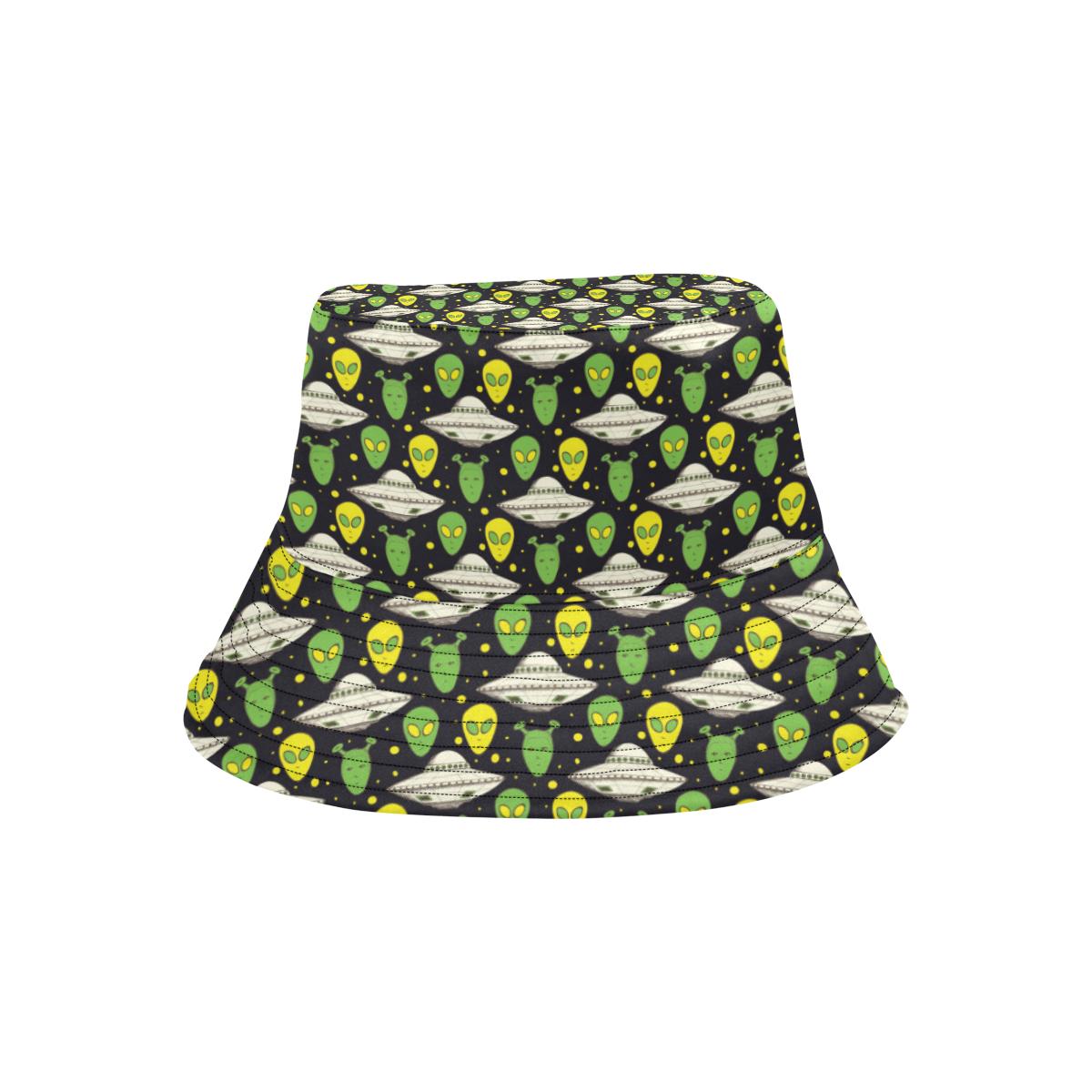 Alien UFO Pattern Unisex Bucket Hat